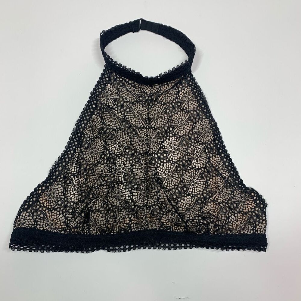Victoria's Secret Underwire Lace Halter Bralette NWOT Size M